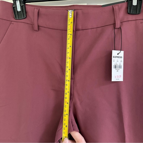 NWT | Size 4R | Express Columnist Mid Rise Ankle Pants Ginger Pink - Picture 8 of 11